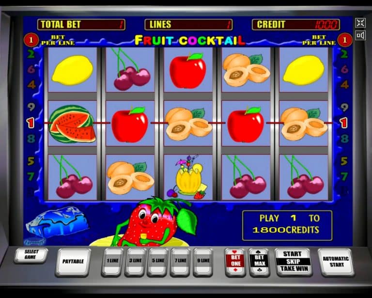 Игровой автомат Fruit Cocktail «Клубничка»