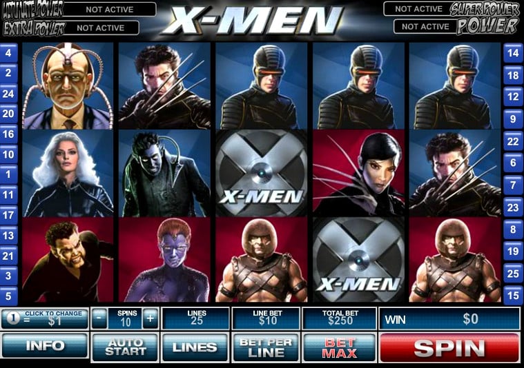 Игровой автомат X-men