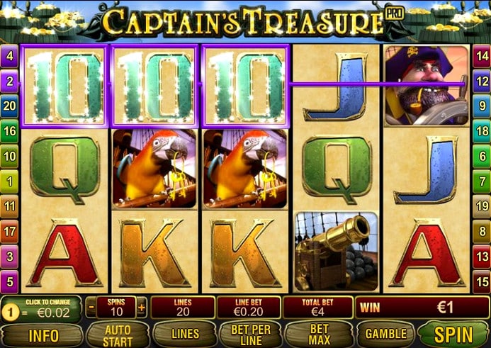 Игровой автомат Captains Treasure Pro