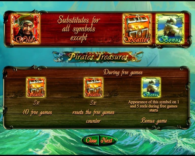 Игровой автомат Pirates Treasures