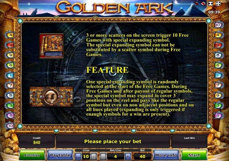 Игровой автомат Golden Ark