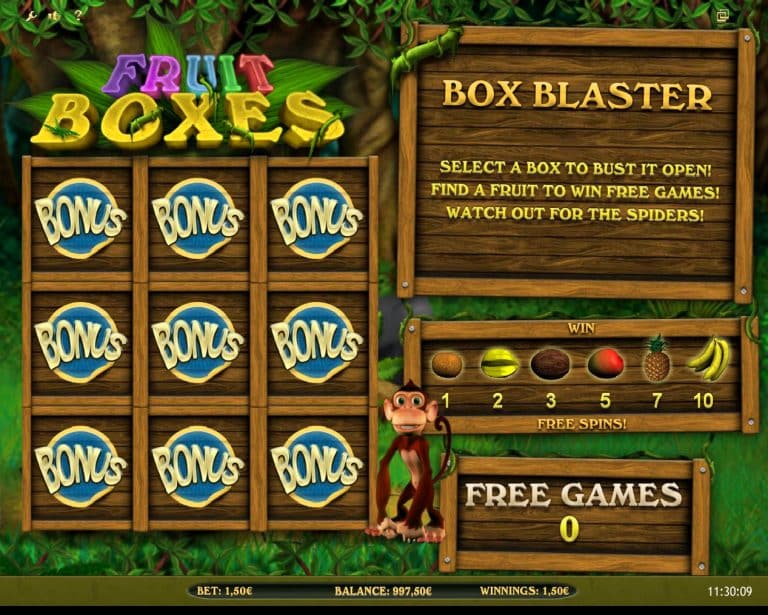 Игровой автомат Fruit Boxes