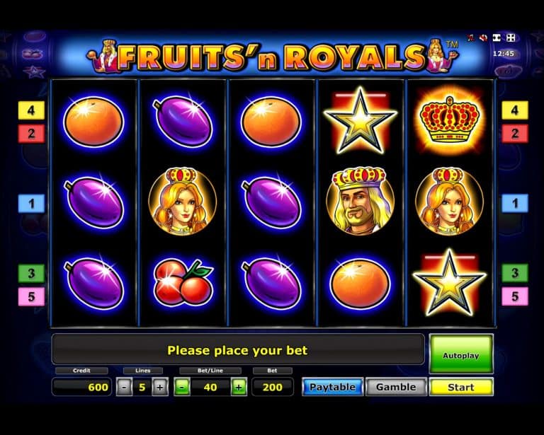 Игровой автомат Fruit and Royals