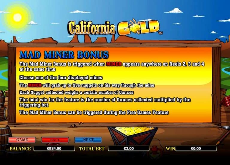 Игровой автомат California Gold
