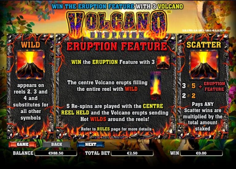Игровой автомат Volcano Eruption