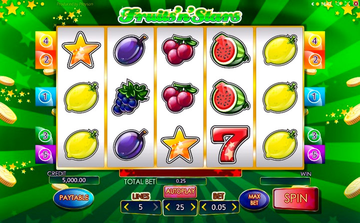 Игровой автомат Fruits N Stars